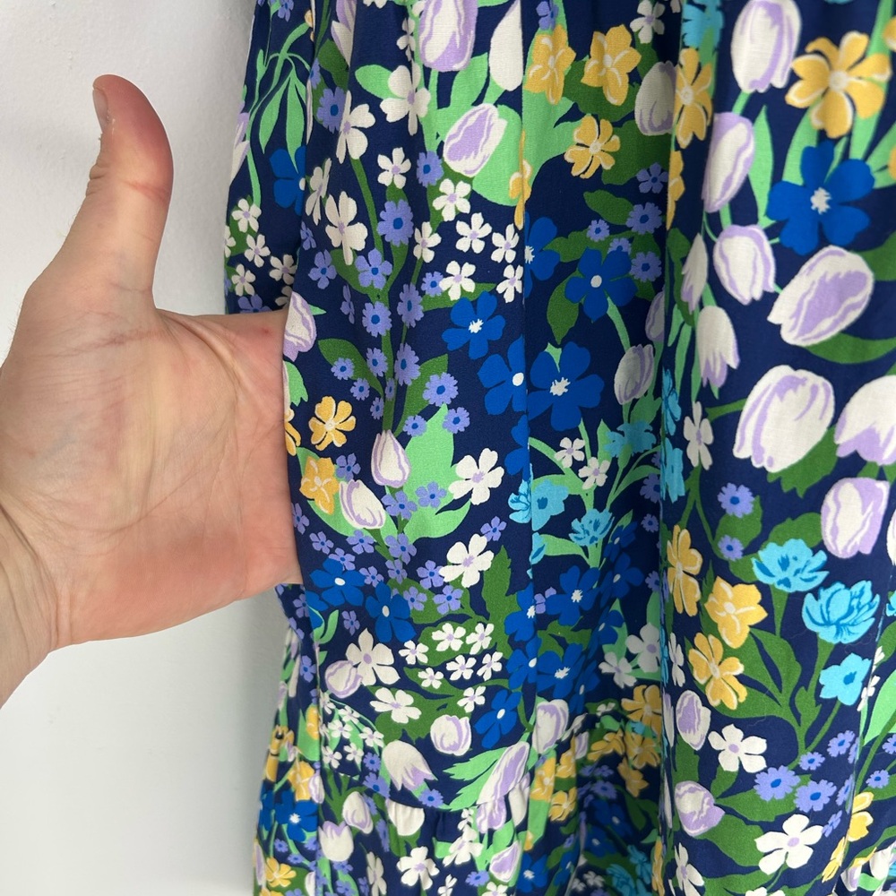 Maggy London‎ NWT Floral Dress Size 18 Sleeveless Pockets Romantic Feminine - Picture 6 of 15
